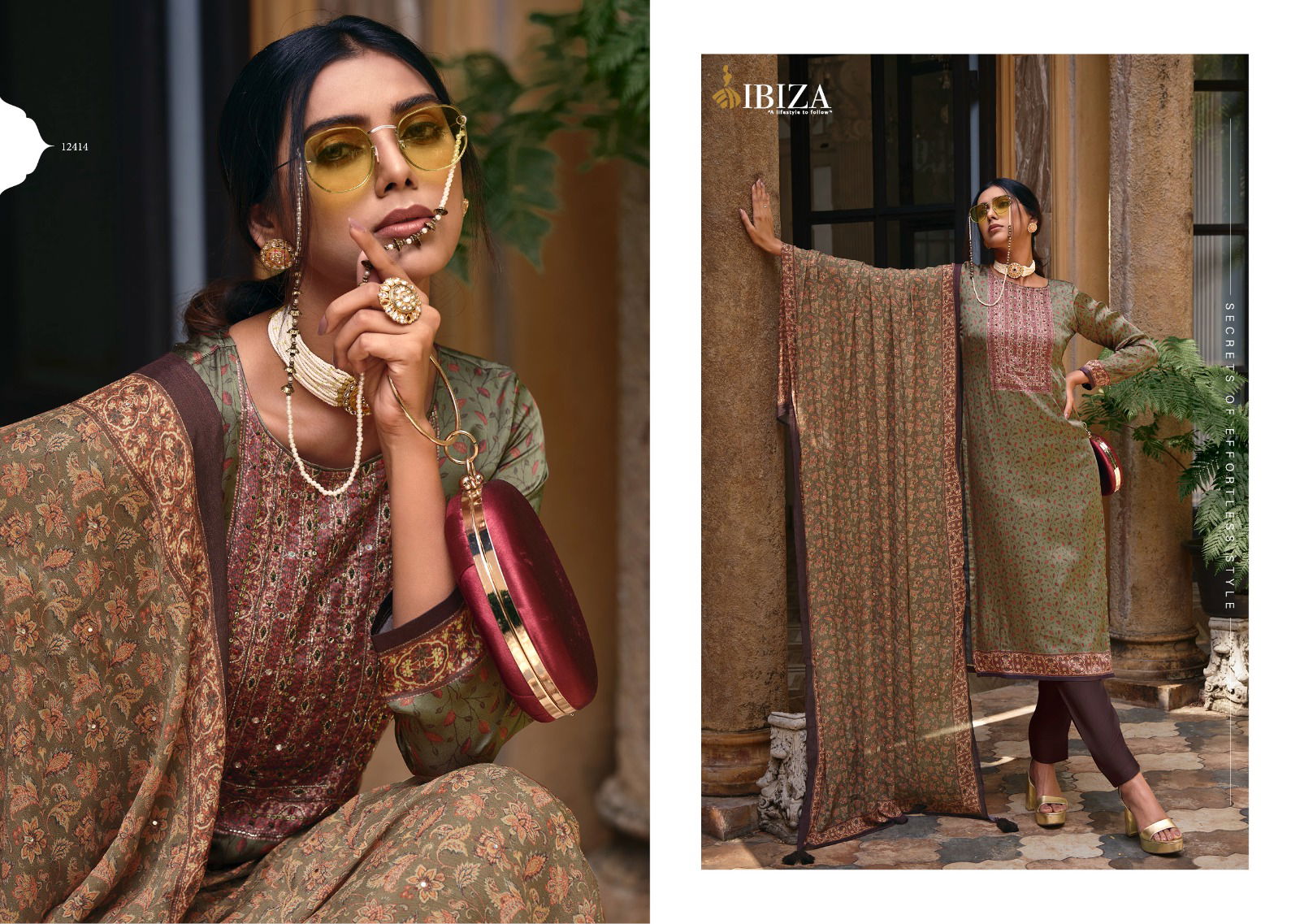 Ibiza Shaheena Fancy Wholesale Printed Salwar Suits Catalog